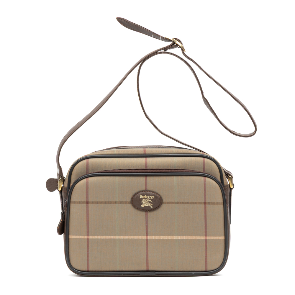 Burberry Tan and Brown Shoulder Bag